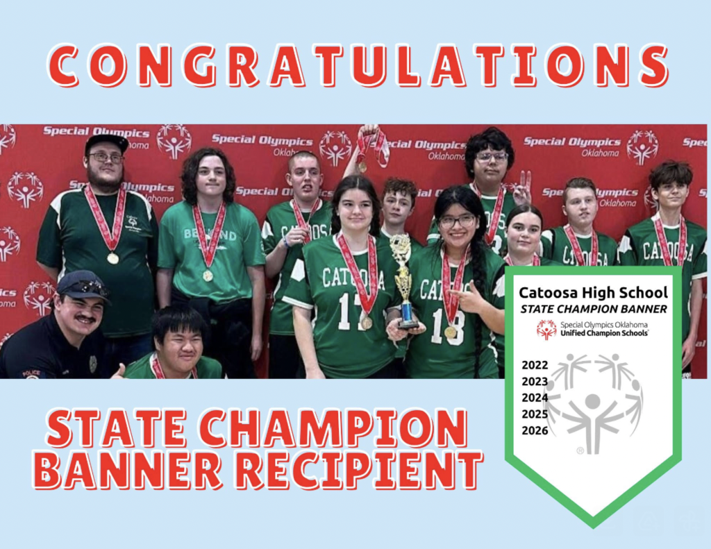 Special Olympics State Champion Banner Recipient