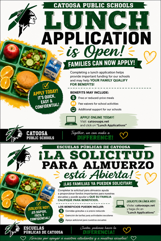 CPS Free/Reduced lunch flyer