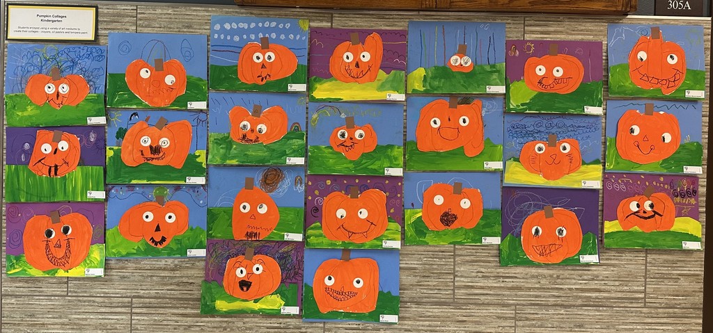 Kindergarten Pumpkin Collages