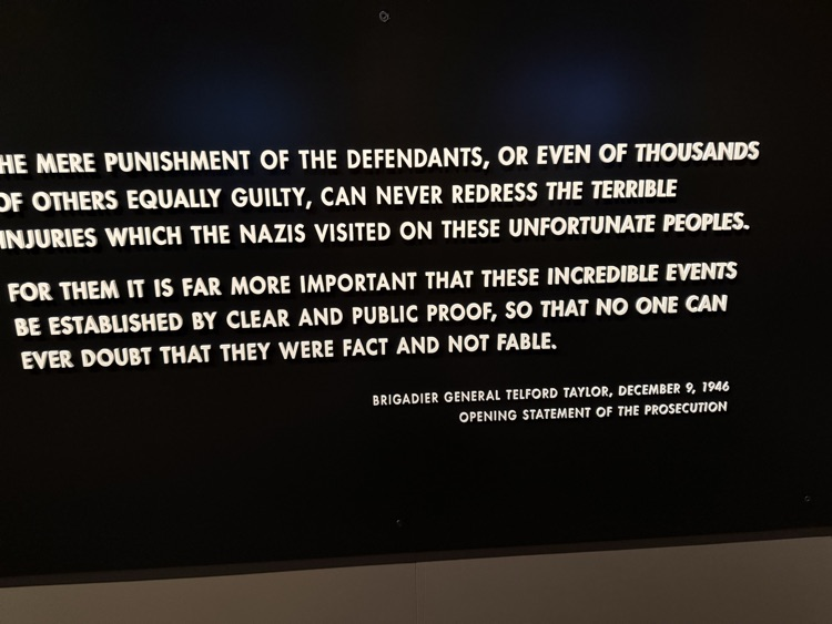 Statement on War Crimes Tribunals