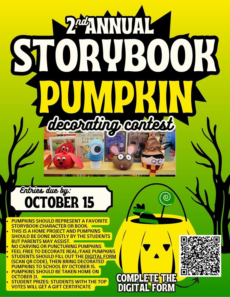 Green And Yellow Flat Design Playful Pumpkin Patch Flyer (1)