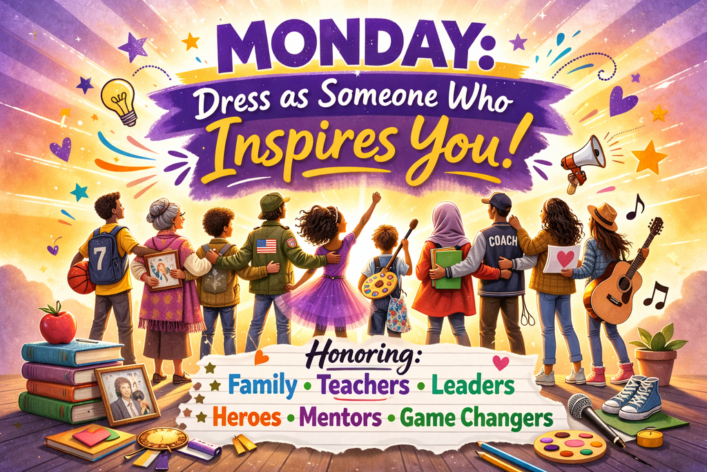 Monday: Dress as someone who inspires you 