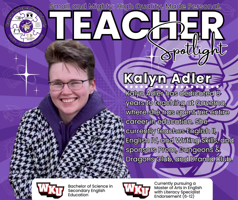 Kalyn Adler Teacher Spotlight Post