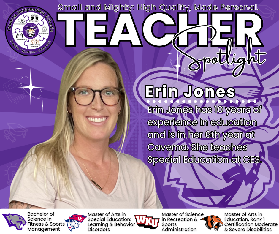 Erin Jones Teacher Spotlight Post