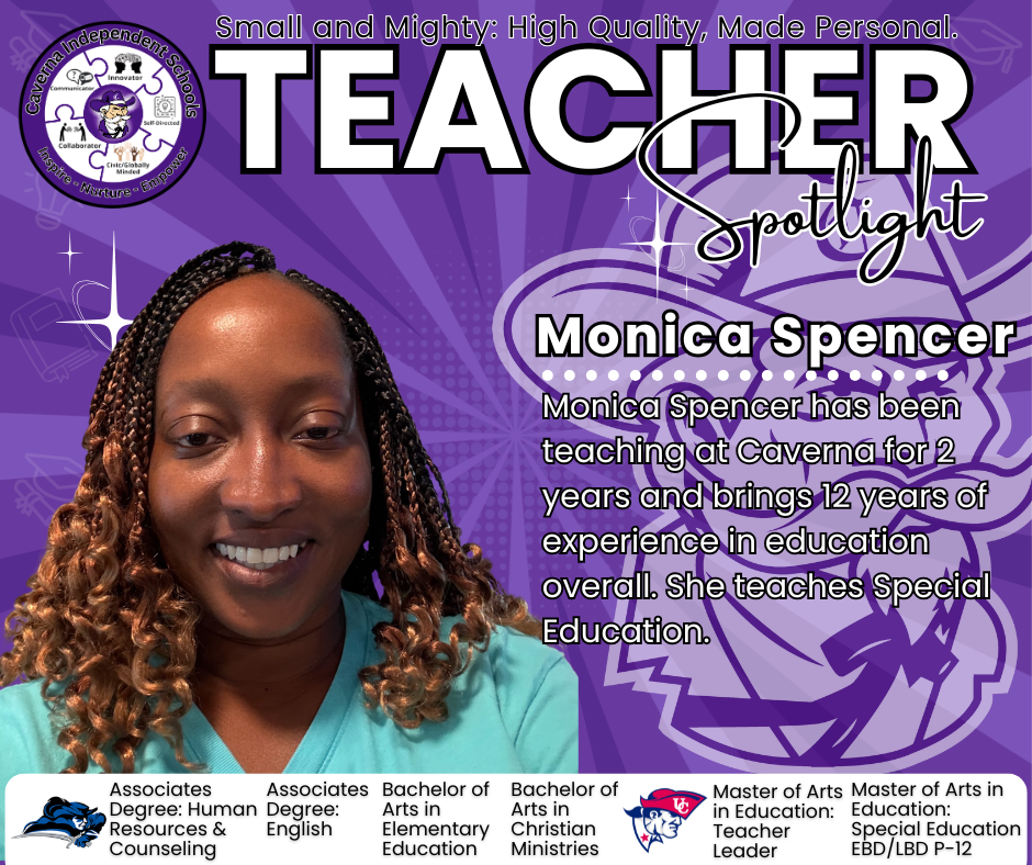 Ms. Spencer Teacher Spotlight Post