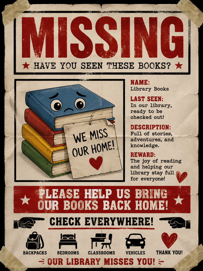 Missing Book Poster