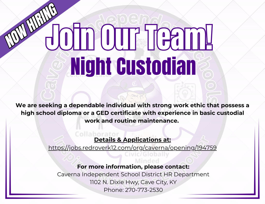 Night Custodian Job Posting