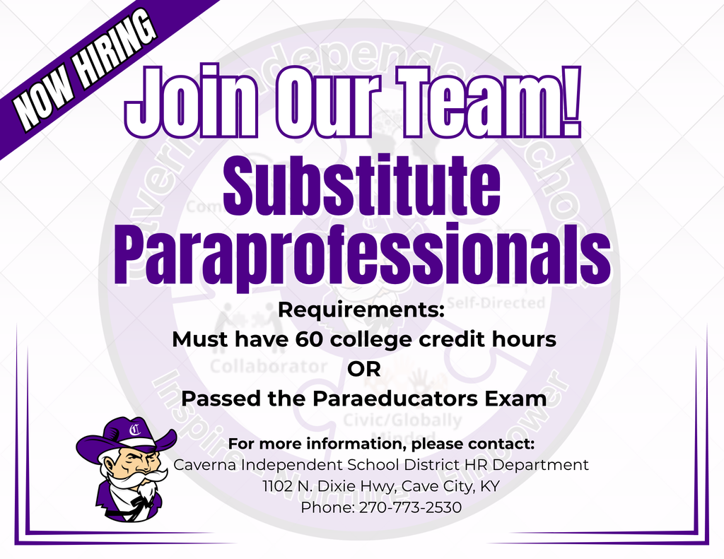 Substitute Paras Wanted