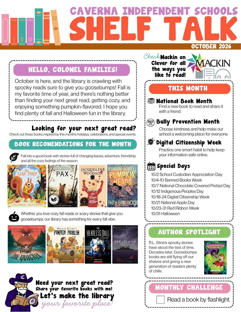 October Shelf Talk