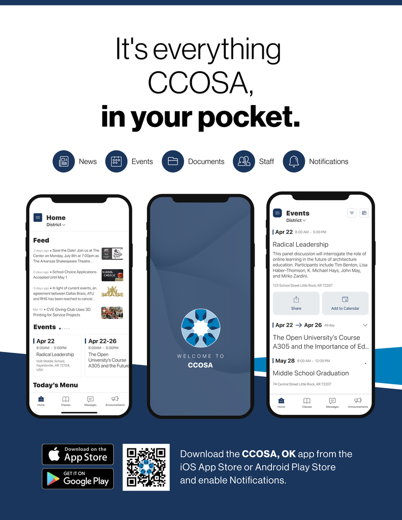 flyer advertising mobile app with same text as post