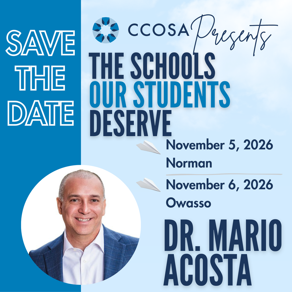 Mario Acosta Save the Date - Nov. 5-6 in Norman and Owasso