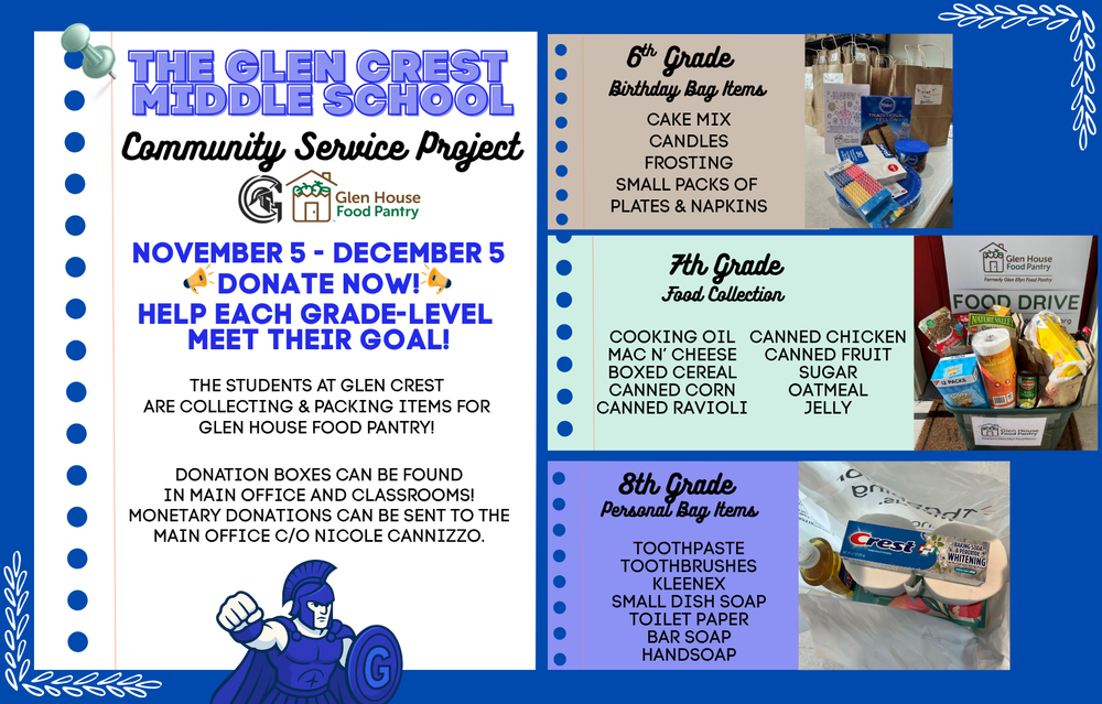 Glen Crest community service project