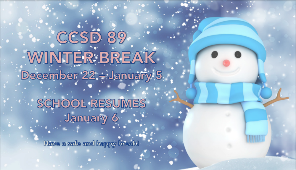 Winter break December 22-January 6