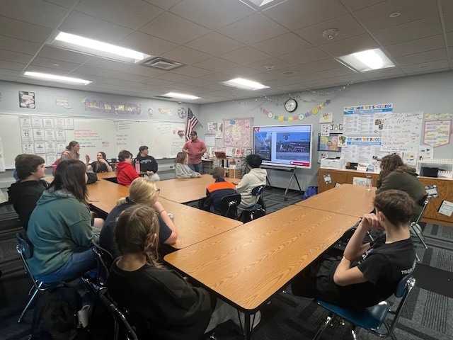 Guest speaker TJ Roumph from Rosenbauer