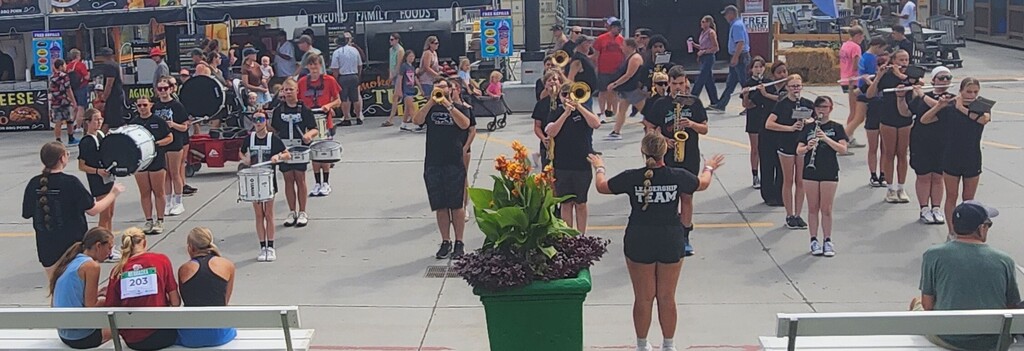 Marching Band performing at State Fair
