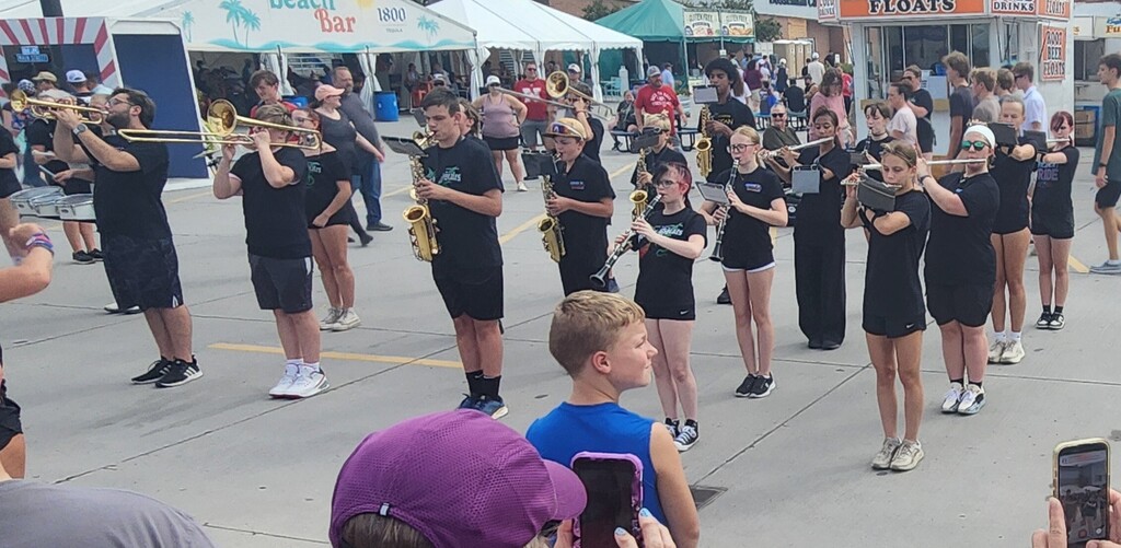 Marching Band performing at State Fair