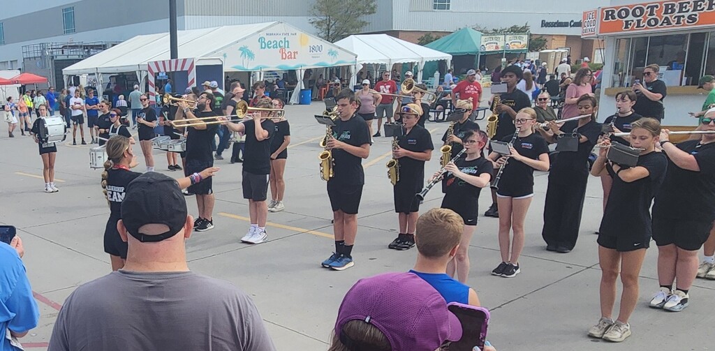 Marching Band performing at State Fair