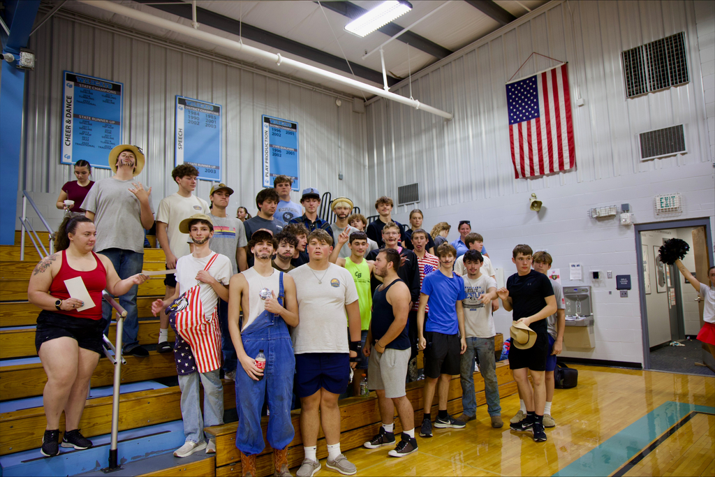 Student section at 2026 Lyons-Decatur Volleyball game