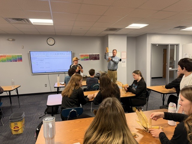 Mr. Hanson presenting to Career Development class