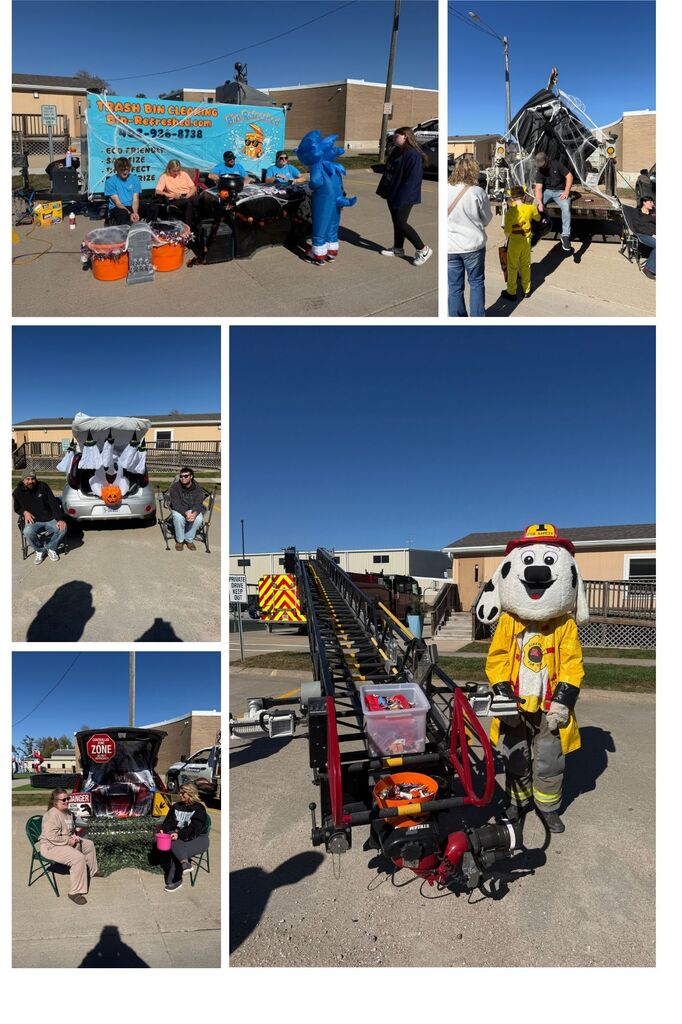 Collage of businesses and organizations participating in Trunk or Treat