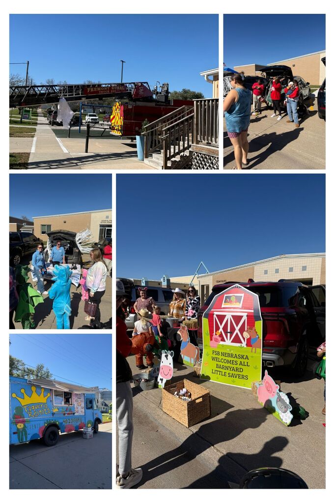Collage of businesses and organizations participating in Trunk or Treat