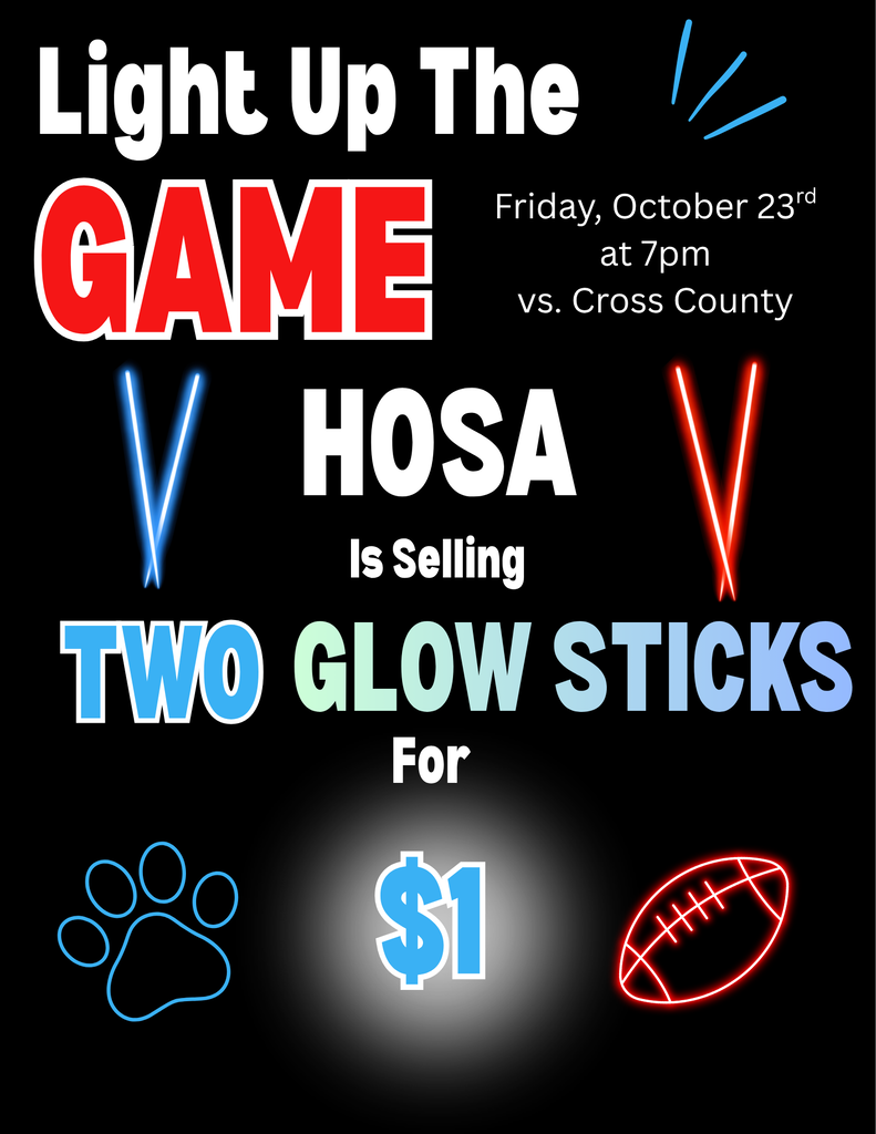HOSA Glow stick flyer