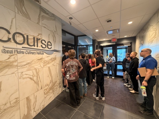 Students touring Great Plains Culinary Institute