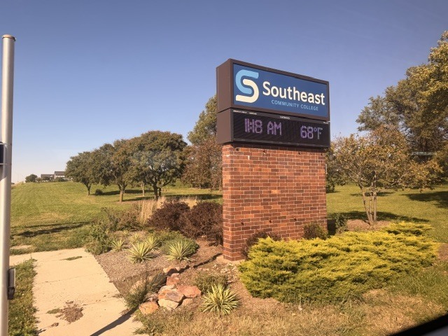 Southeast Community College sign