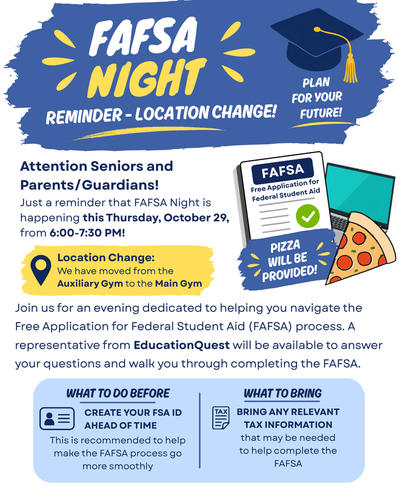 FAFSA night 2026 flyer