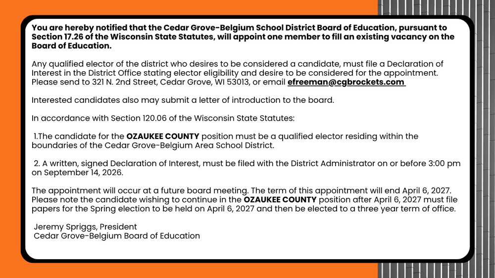 Board Vacancy