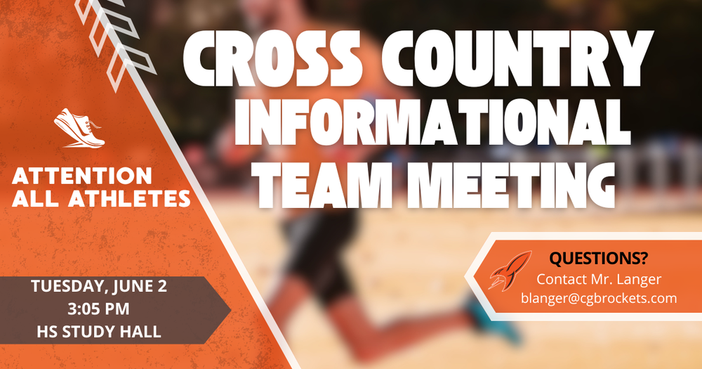 Cross Country Info. Meeting