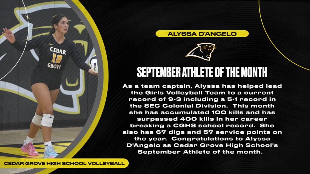 Athlete of the Month