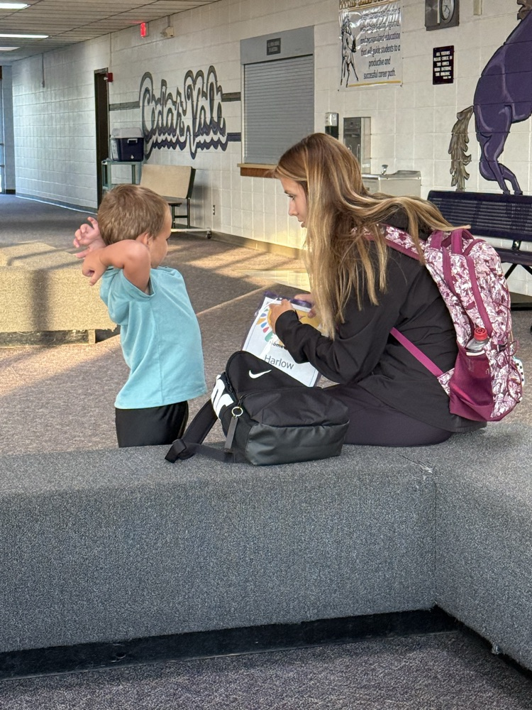 helping out 