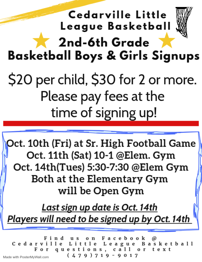 Little League Basketball Sign-Ups