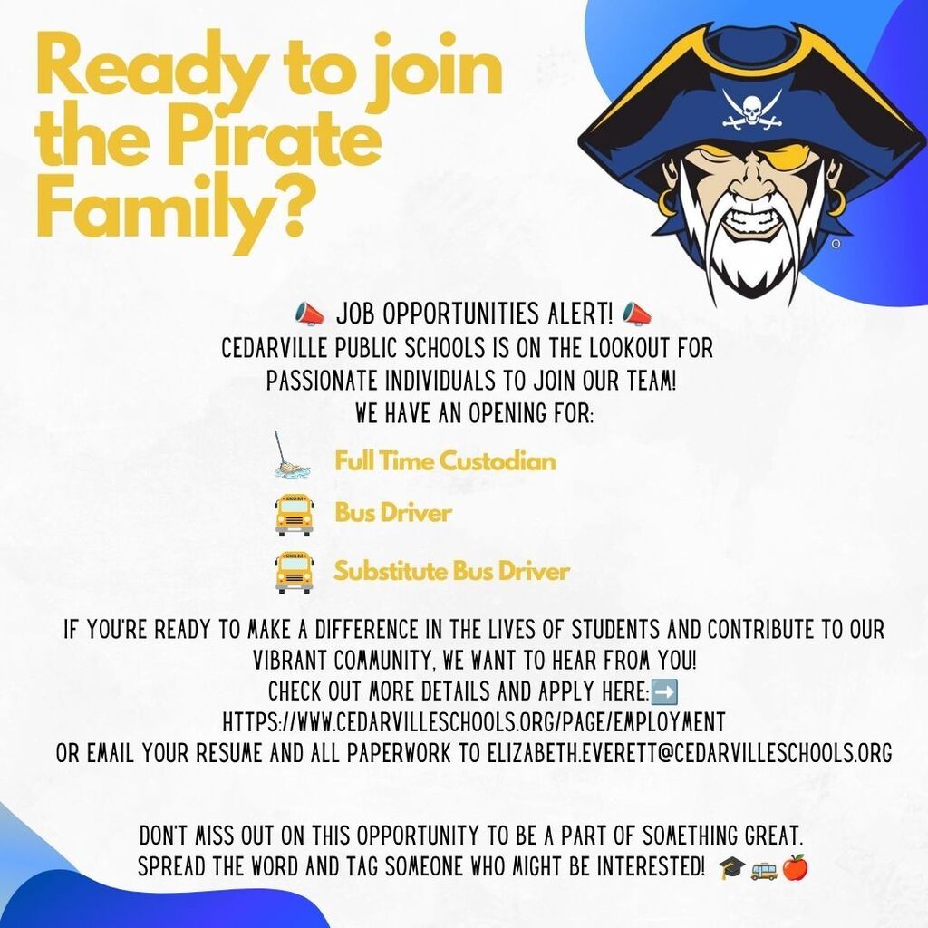 Job Opportunities in Cedarville!
