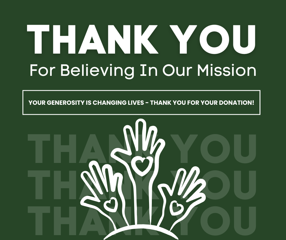 Thank you for believing in our mission! 