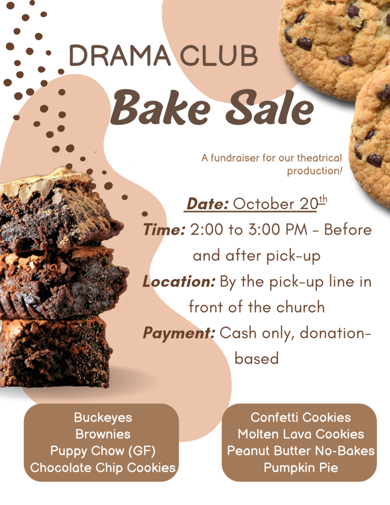 Drama Club Bake Sale