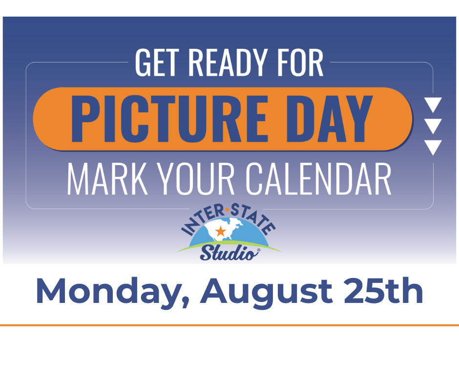 Please note that Picture Day is Monday, August 25th, not the 22nd as stated on the Annual Report.