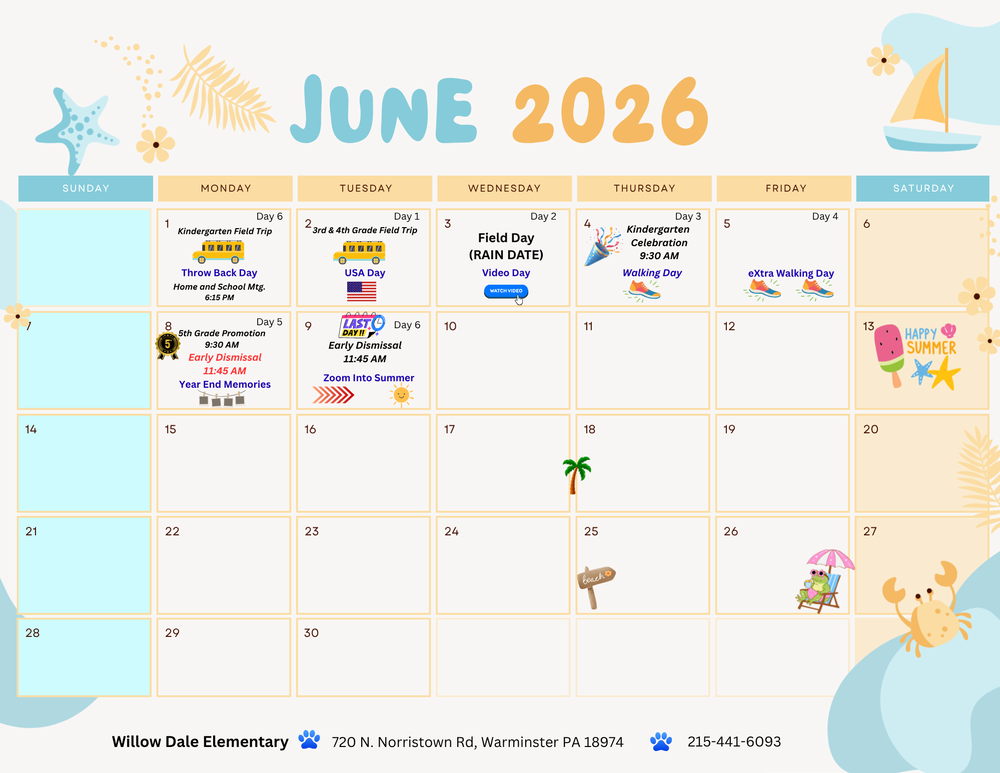 June 2026 Calendar