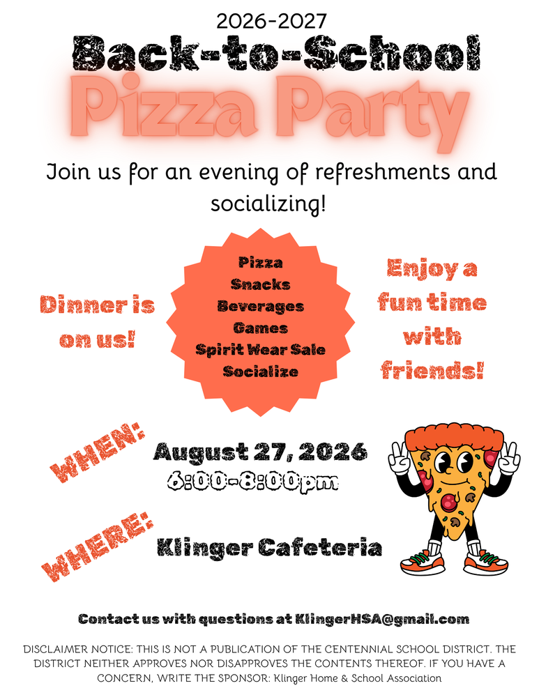 2026–2027 Back-to-School Pizza Party