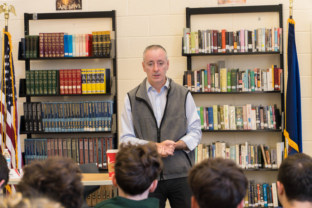 Congressman Brian Fitzpatrick Visits with Conflict, Diplomacy, and Resolution Students at William Tennent