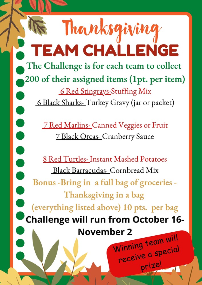THANKSGIVING CHALLENGE