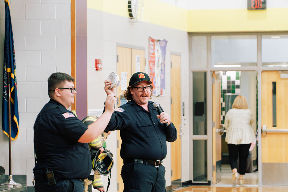 Southampton Fire Department Visits Davis Elementary for Fire Safety Week