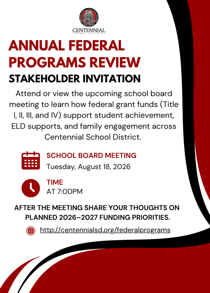 You're Invited: Annual Federal Programs Review!