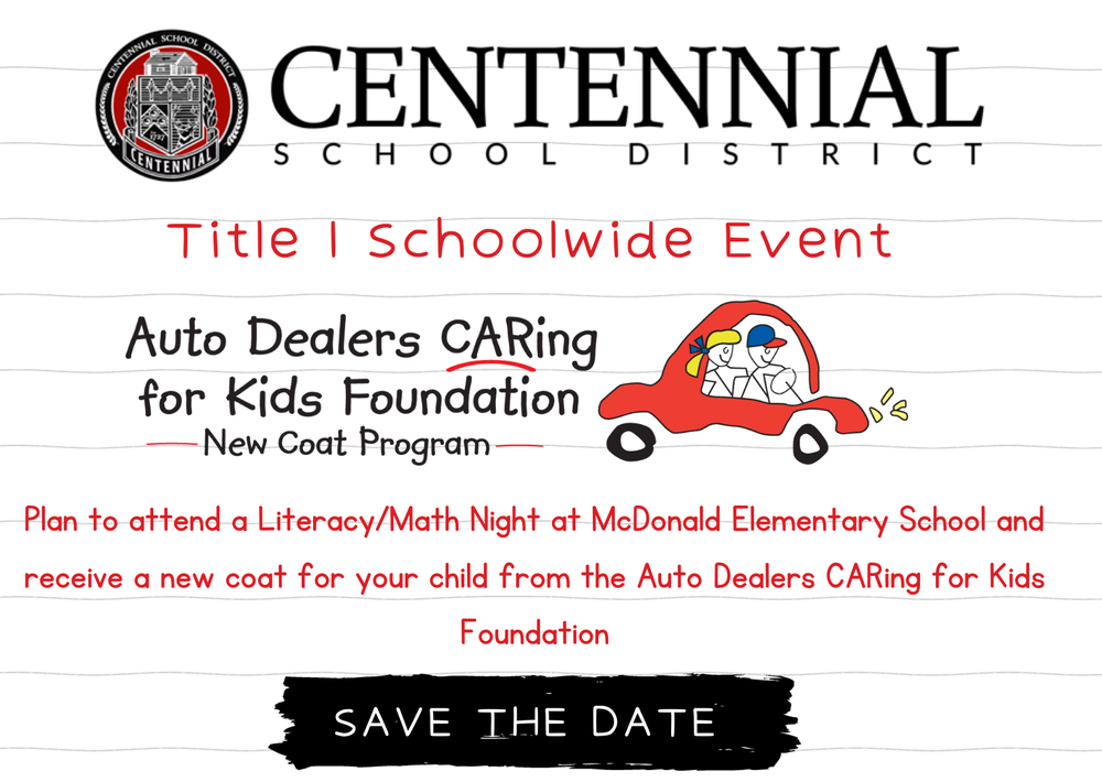 Title 1 Schoolwide Event Flyer