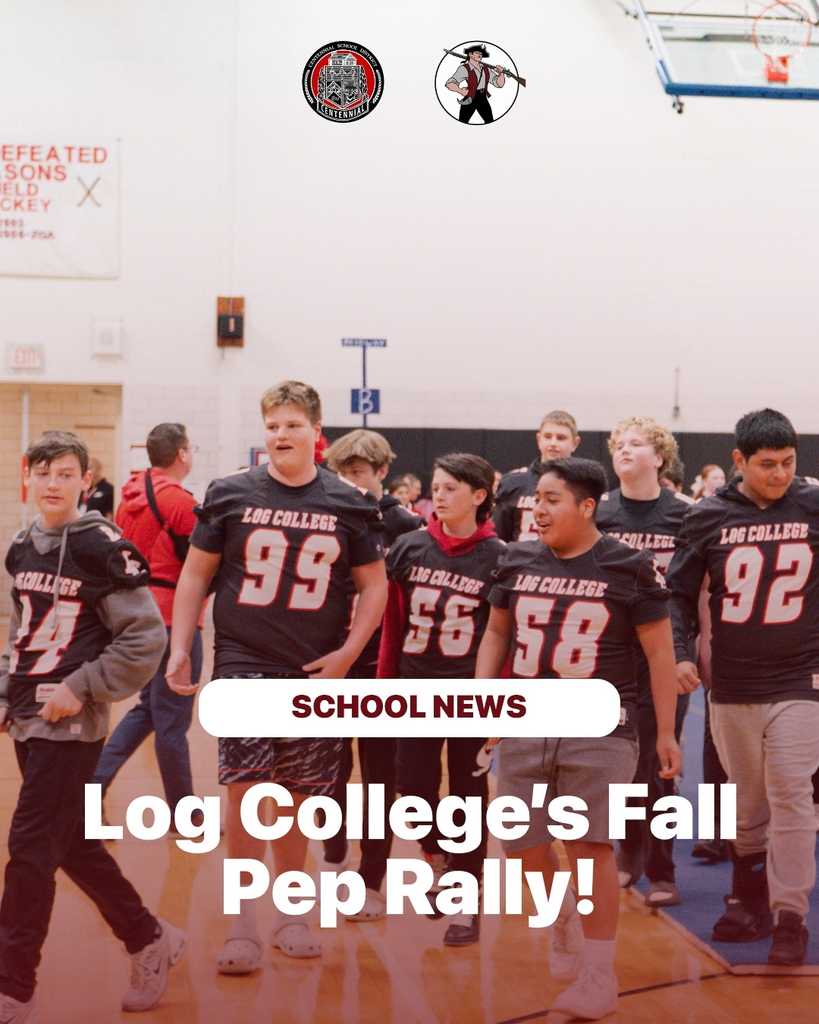 Photos of students nd teachers at Log College's Fall Pep Rally