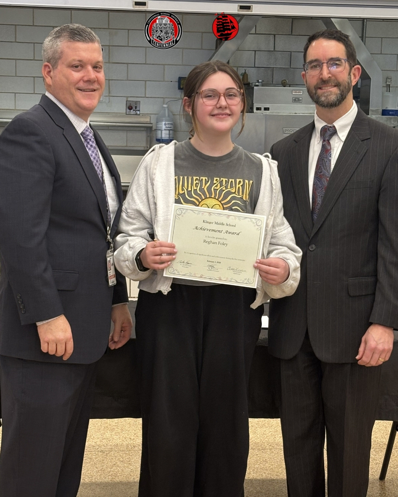 Klinger students and administration celebrating their achievements