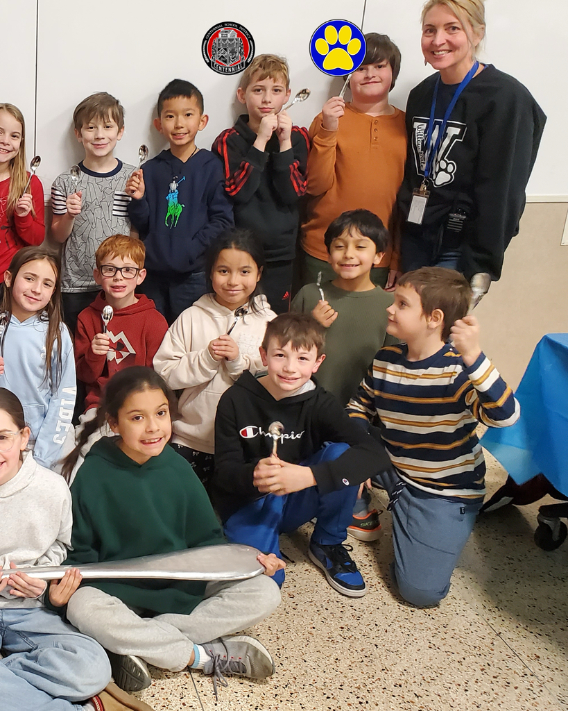 Photo of Willow Dale staff and students celebrating them being the Spoon Award Winners