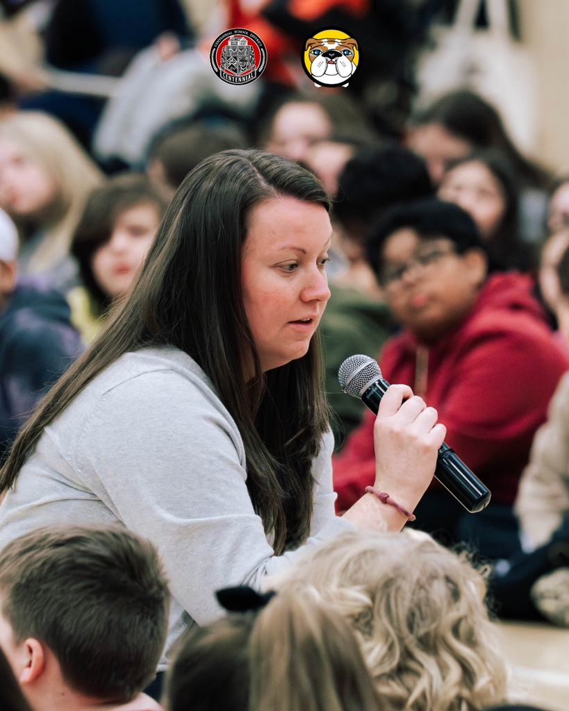 Author, Brittany Phillips, visiting McDonald Elementary