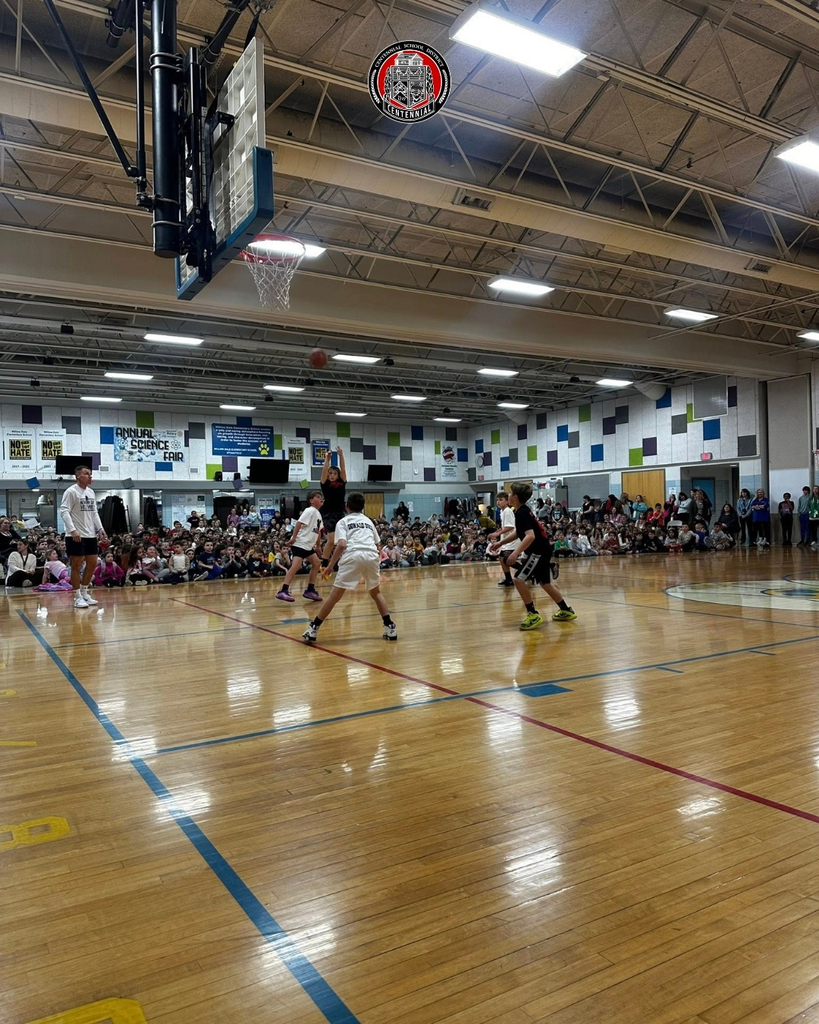 Centennial School Dsitrict participating in their March Madness games